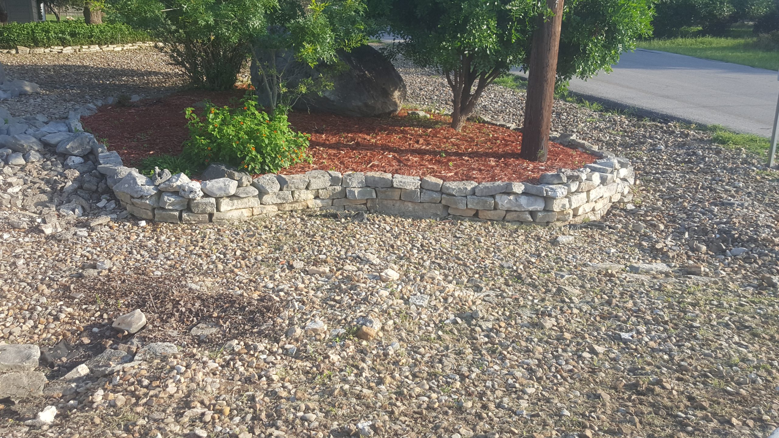 west side of property